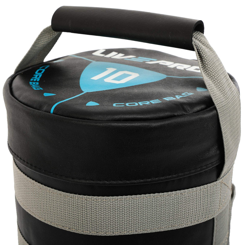 Мішок обтяжувач для функціонального тренінгу Power Bag LiveUp LP8120-10 10кг чорний-сірий