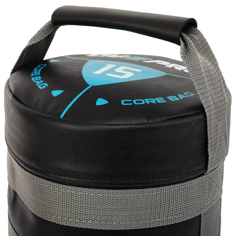 Мішок обтяжувач для функціонального тренінгу Power Bag LiveUp LP8120-15 15кг чорний-сірий