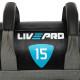 Мішок обтяжувач для функціонального тренінгу Power Bag LiveUp LP8120-15 15кг чорний-сірий
