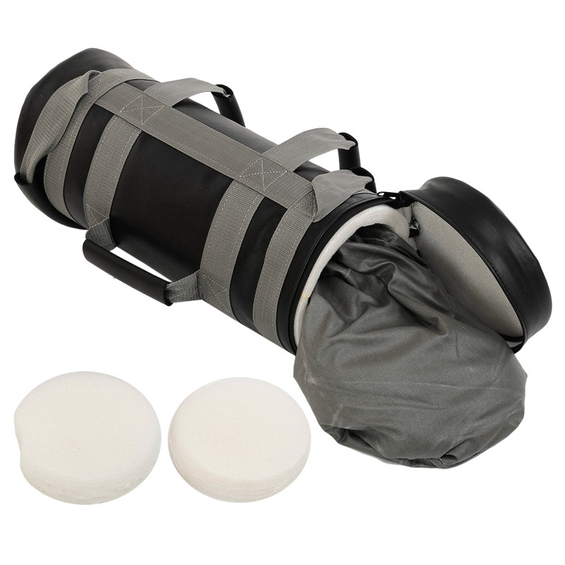 Мішок обтяжувач для функціонального тренінгу Power Bag LiveUp LP8120-15 15кг чорний-сірий