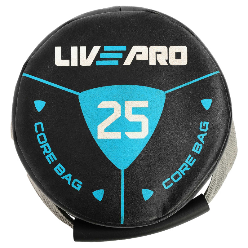 Мішок обтяжувач для функціонального тренінгу Power Bag LiveUp LP8120-25 25кг чорний-сірий