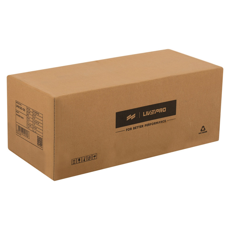 Мішок обтяжувач для функціонального тренінгу Power Bag LiveUp LP8120-5 5кг чорний-сірий