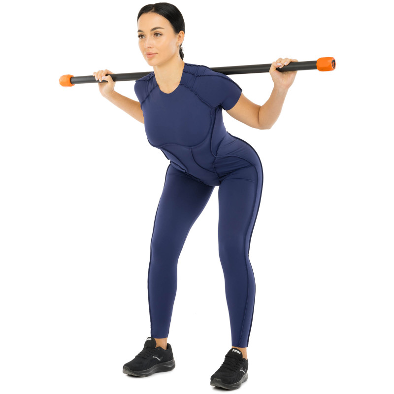 Бодібар Body Bar LiveUp LP8145-4 вага 4кг чорний-червоний