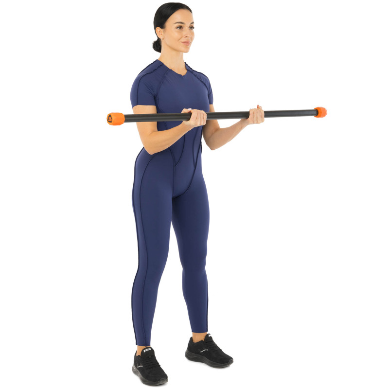 Бодібар Body Bar LiveUp LP8145-4 вага 4кг чорний-червоний