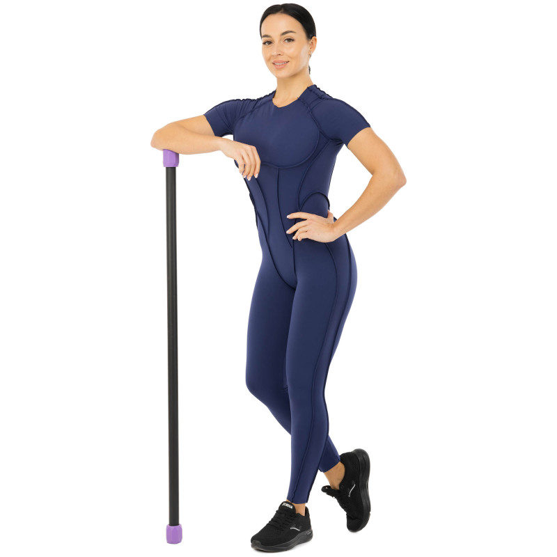 Бодібар Body Bar LiveUp LP8145-5 вага 5кг чорний-фіолетовий