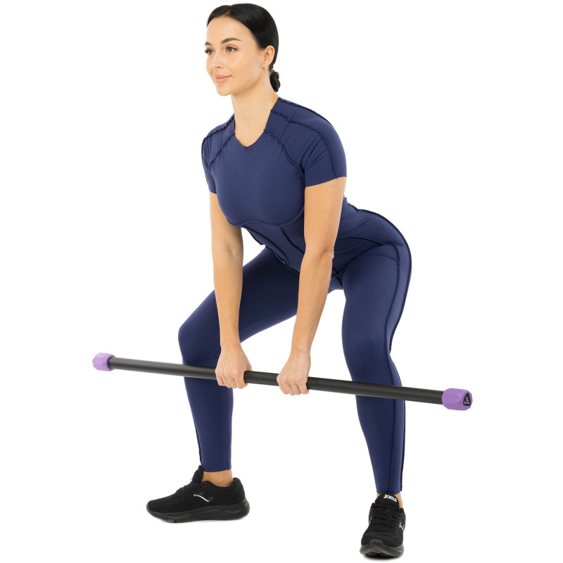 Бодібар Body Bar LiveUp LP8145-5 вага 5кг чорний-фіолетовий