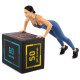 Бокс пліометричний тумба для кросфіту Пліобокс SOFT PLYO BOX LiveUp LP8155 1шт 50х60х75см чорний