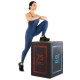 Бокс пліометричний тумба для кросфіту Пліобокс SOFT PLYO BOX LiveUp LP8155 1шт 50х60х75см чорний