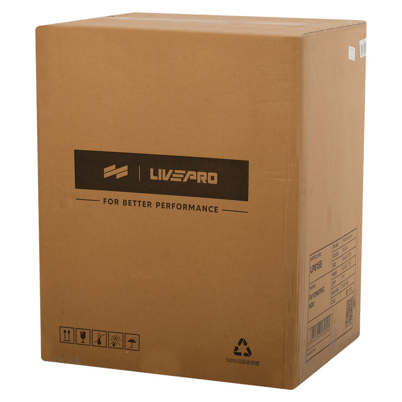 Бокс пліометричний тумба для кросфіту Пліобокс SOFT PLYO BOX LiveUp LP8155 1шт 50х60х75см чорний