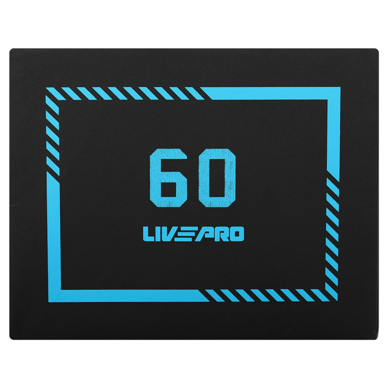 Бокс пліометричний тумба для кросфіту Пліобокс SOFT PLYO BOX LiveUp LP8155 1шт 50х60х75см чорний