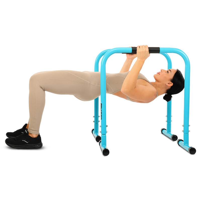 Бруси підлогові-хайлети еквалайзер тренувальний LiveUp LP8161 Parallettes pair синій