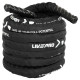 Канат для кросфіту в захисному рукаві BATTLE ROPE LiveUp LP8172-15 15м чорний