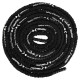 Канат для кросфіту в захисному рукаві BATTLE ROPE LiveUp LP8172-15 15м чорний