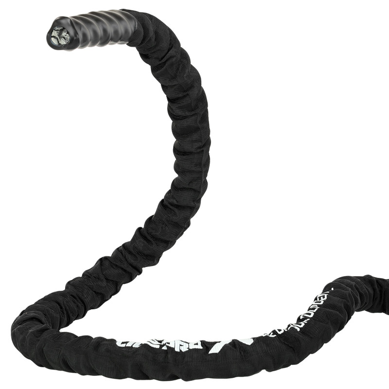 Канат для кросфіту в захисному рукаві BATTLE ROPE LiveUp LP8172-15 15м чорний