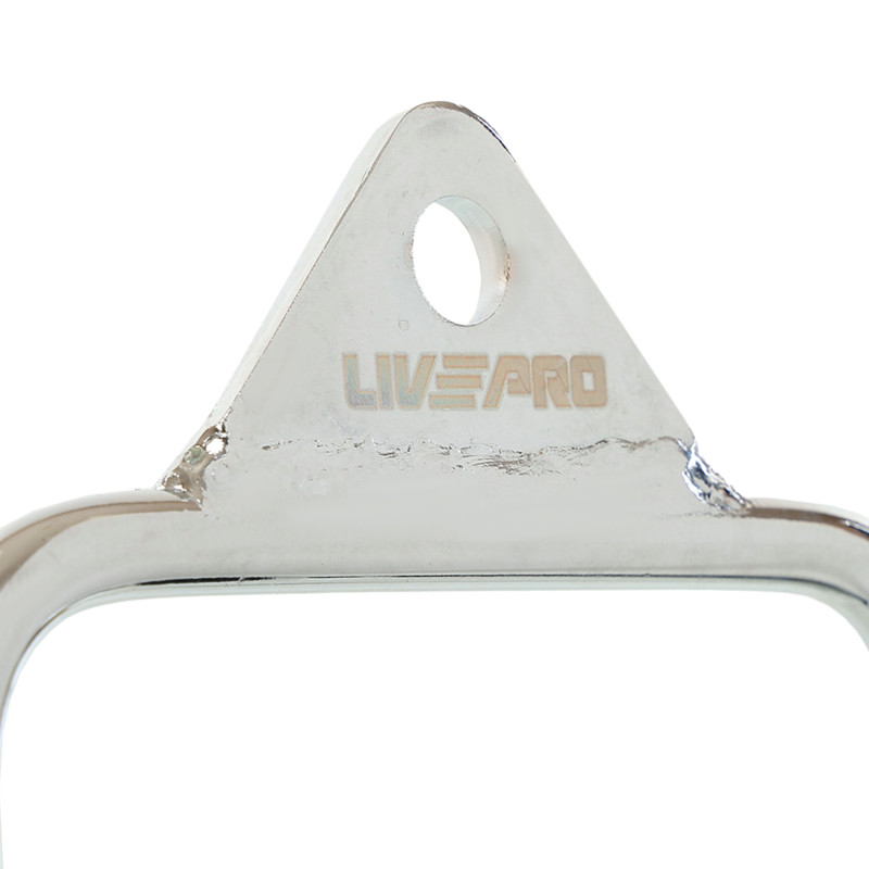 Рукоятка поодинока закрита ручка для блочного тренажера LiveUp LP8192D хром