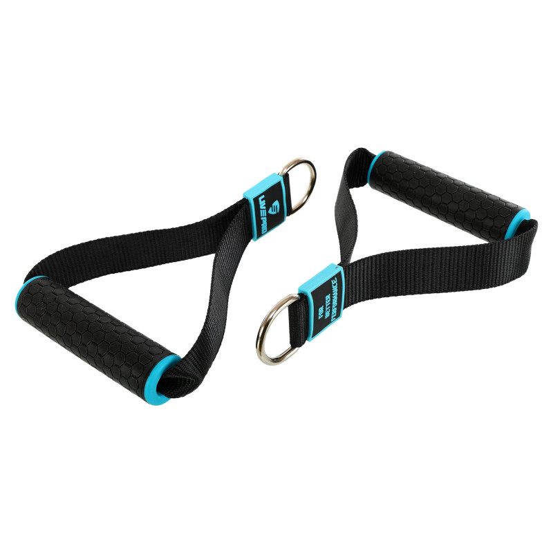 Ручки для еспандерів резинок та тренажерів STRAP HANDLE PRO LiveUp LP8192J 2шт чорний