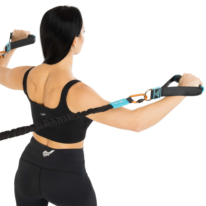 Ручки для еспандерів резинок та тренажерів STRAP HANDLE PRO LiveUp LP8192J 2шт чорний