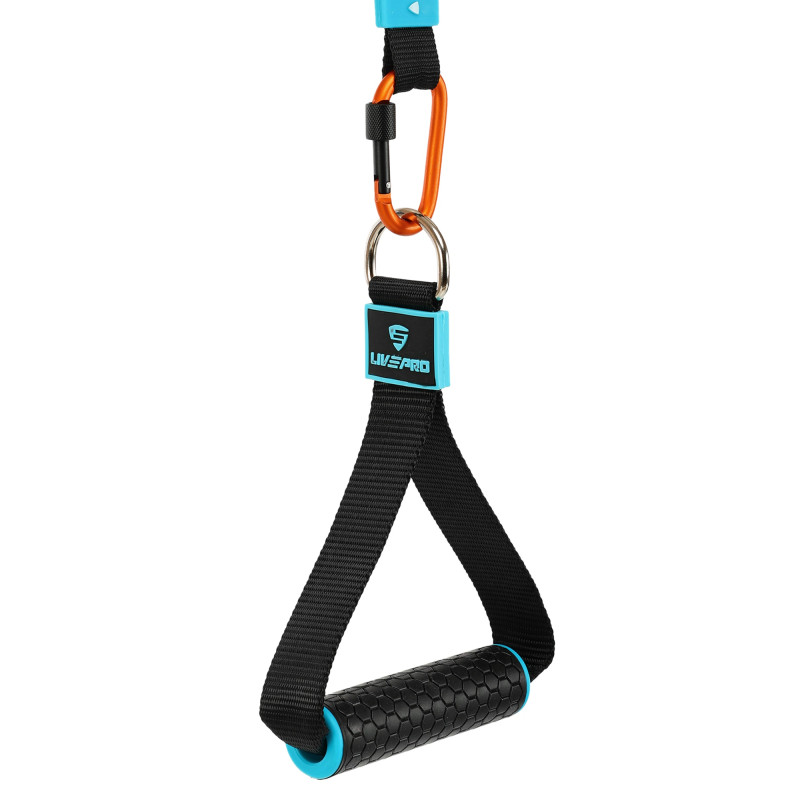 Ручки для еспандерів резинок та тренажерів STRAP HANDLE PRO LiveUp LP8192J 2шт чорний