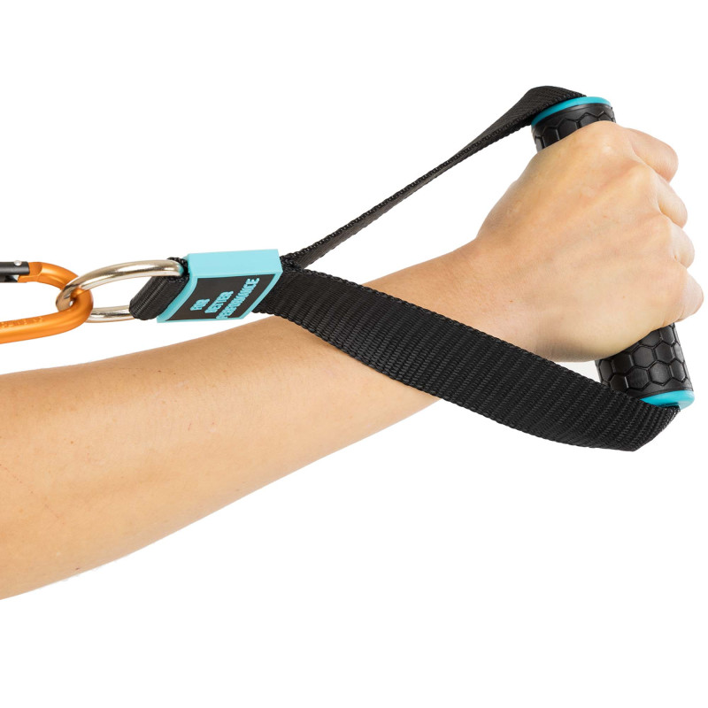 Ручки для еспандерів резинок та тренажерів STRAP HANDLE PRO LiveUp LP8192J 2шт чорний