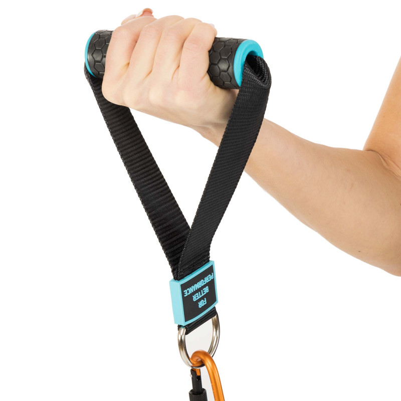 Ручки для еспандерів резинок та тренажерів STRAP HANDLE PRO LiveUp LP8192J 2шт чорний