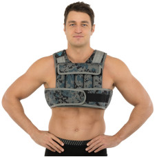 Жилет обважнювач з регульованою вагою LiveUp WEIGTH VEST LP8195-10 вага-1-10кг чорний-сірий