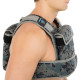 Жилет обважнювач з регульованою вагою LiveUp WEIGTH VEST LP8195-10 вага-1-10кг чорний-сірий