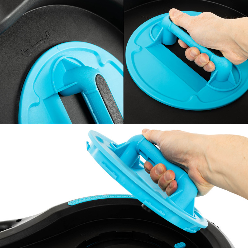 Напівсфера для фітнесу Balance Trainer LiveUp LP8216 чорний-синій
