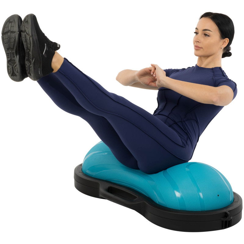 Напівсфера для фітнесу Balance Trainer LiveUp LP8216 чорний-синій