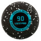 Ролер масажний циліндр гладкий 90см LiveUp LP8238 чорний-білий