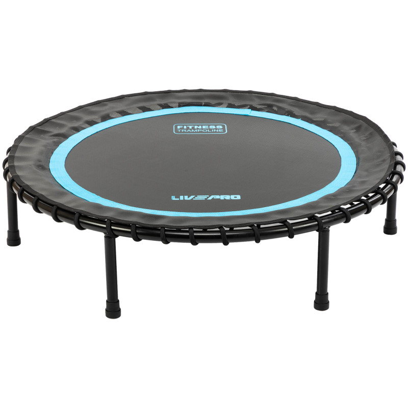Фітнес батут для джампінгу круглий LiveUp LP8250 ø100см чорний-синій