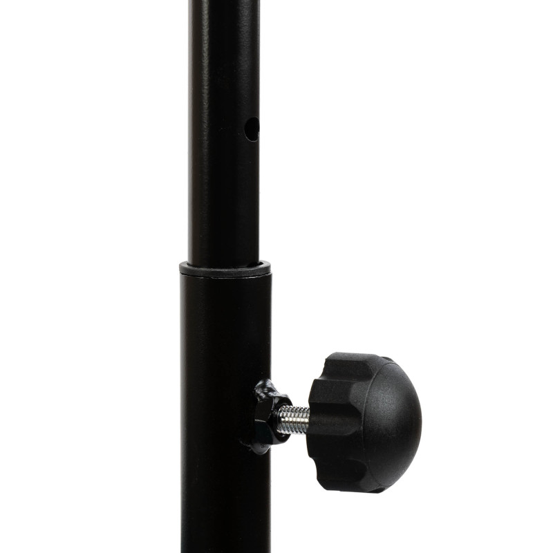 Фітнес батут для джампінгу шестикутний з ручкою LiveUp LP8251 ø135см чорний-синій