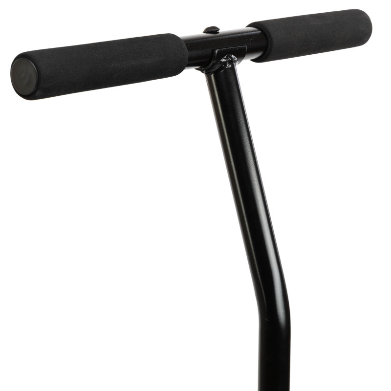Фітнес батут для джампінгу шестикутний з ручкою LiveUp LP8251 ø135см чорний-синій