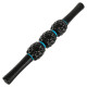 Масажер-палка роликовий антицелюлітний 3 масажери Magnetic Massage Stick LiveUp LP8264 чорний