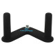 Рукоятка для тяги з вузьким хватом V-Bar нековзне покриття LiveUp LP8321 23,5 см чорний