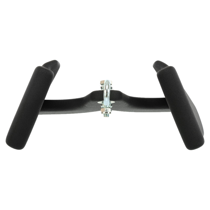 Рукоятка для тяги з вузьким хватом V-grip нековзне покриття LiveUp LP8323 27,5 см чорний
