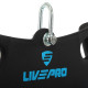 Рукоятка для тяги вниз з широким хватом Wide Triceps grip нековзне покриття LiveUp LP8324 чорний