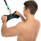Рукоятка для тяги вниз з широким хватом Wide Triceps grip нековзне покриття LiveUp LP8324 чорний