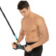 Рукоятка для тяги вниз з широким хватом Wide Triceps grip нековзне покриття LiveUp LP8324 чорний