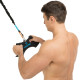 Рукоятка для тяги вниз з вузьким хватом Triceps grip нековзне покриття LiveUp LP8325 чорний