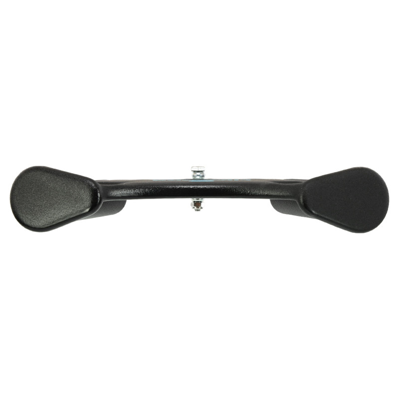 Рукоятка для тяги вниз з вузьким хватом Biceps grip нековзне покриття LiveUp LP8326 чорний