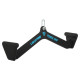 Рукоятка для тяги із середнім хватом Mide Grip нековзне покриття LiveUp LP8327 56см чорний