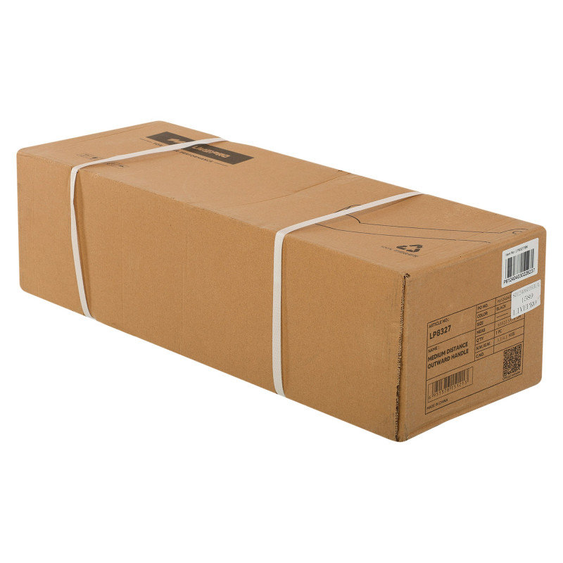 Рукоятка для тяги із середнім хватом Mide Grip нековзне покриття LiveUp LP8327 56см чорний