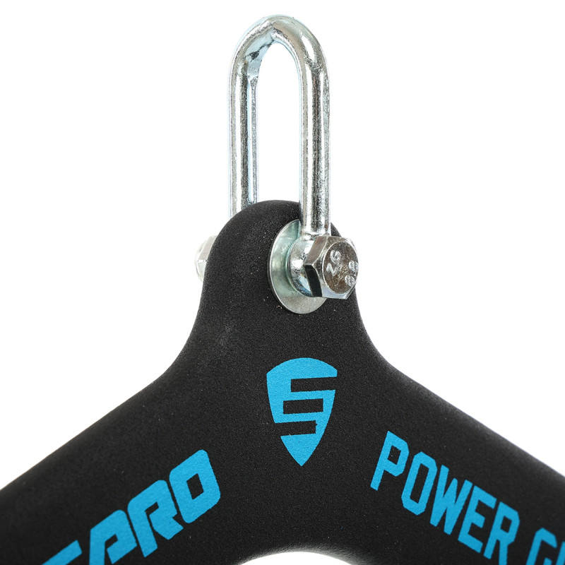 Рукоятка для тяги із середнім хватом Mide Grip нековзне покриття LiveUp LP8327 56см чорний
