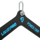 Рукоятка для тяги з широким хватом Wide Grip нековзне покриття LiveUp LP8328 85см чорний