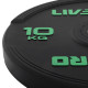 Бамперні диски гумові Bumper Plates LiveUp LP8331-10 ø50.5мм 10кг чорний