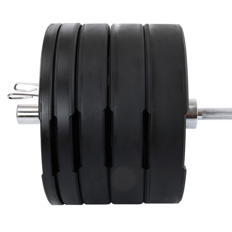 Бамперні диски гумові Bumper Plates LiveUp LP8331-20 ø50.5мм 20кг чорний