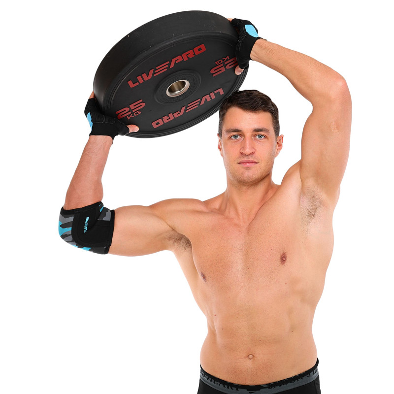 Бамперні диски гумові Bumper Plates LiveUp LP8331-25 ø50.5мм 25кг чорний