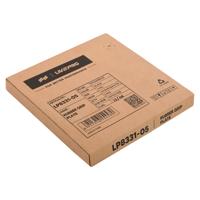 Бамперні диски гумові Bumper Plates LiveUp LP8331-5 ø50.5мм 5кг чорний