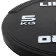 Бамперні диски гумові Bumper Plates LiveUp LP8331-5 ø50.5мм 5кг чорний