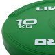 Бамперні диски гумові Bumper Plates LiveUp LP8332-10 ø50.5мм 10кг зелений